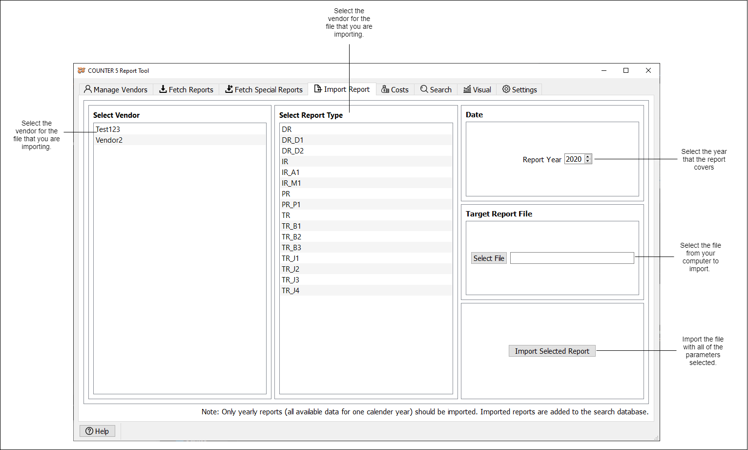 Import Report Help Image